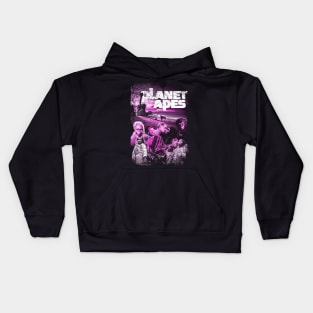 Graphic Planet Fiction Movie Kids Hoodie